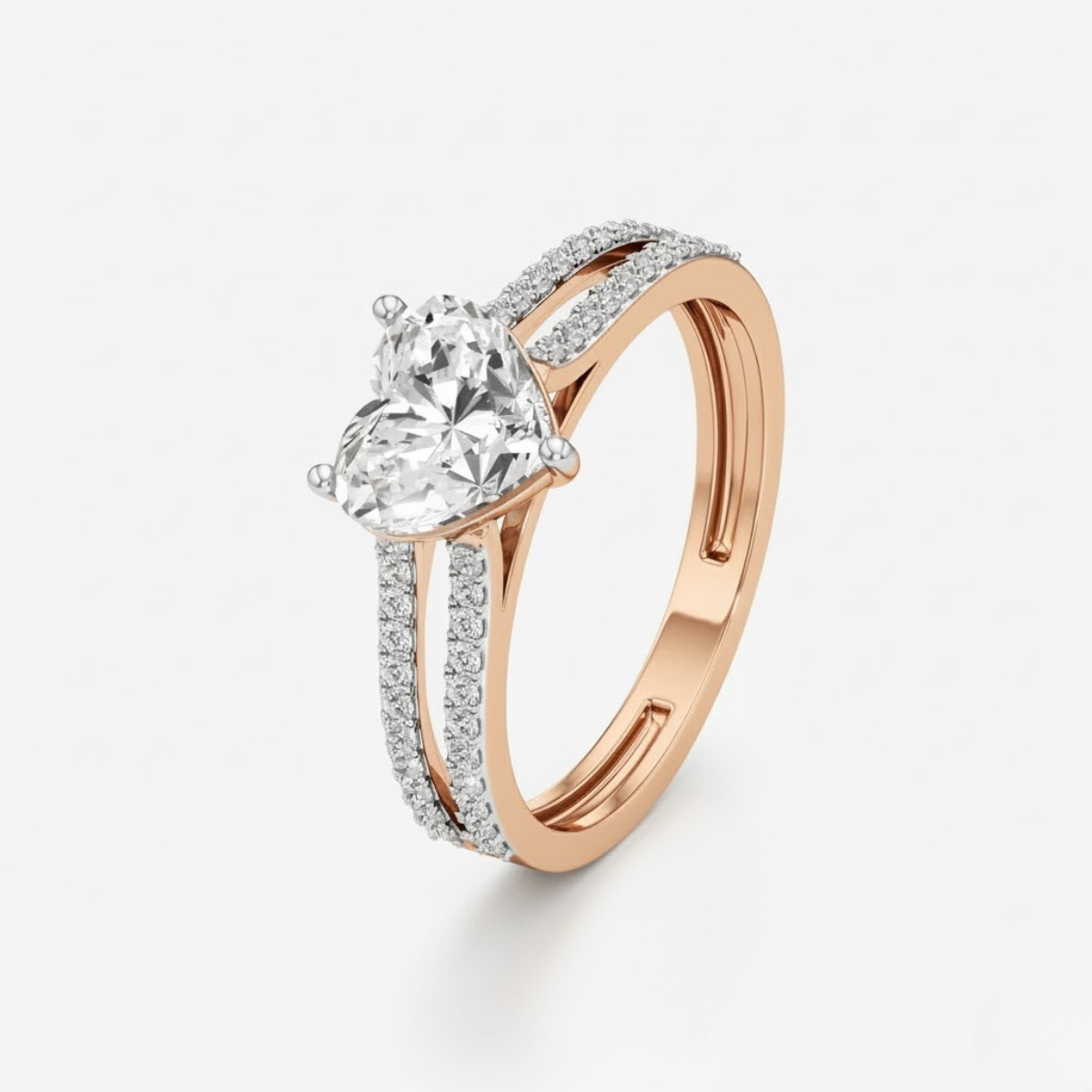 Amora Heart Diamond Ring