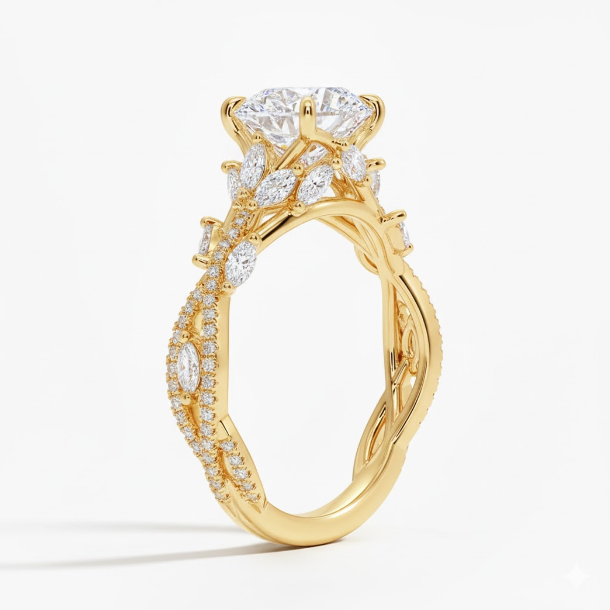 Luxe Secret Garden Diamond Ring (3/4 ct. tw.) in 18K White Gold