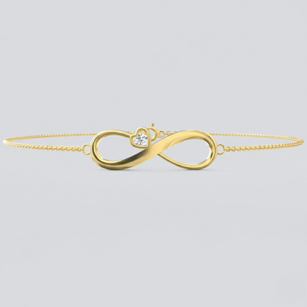 Eternal Radiance: Shimmering Diamond Infinity Bracelet