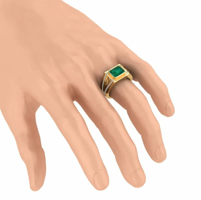 Men's Ring Chase Emerald