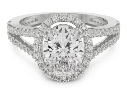 Oval Diamond Engagement Ring