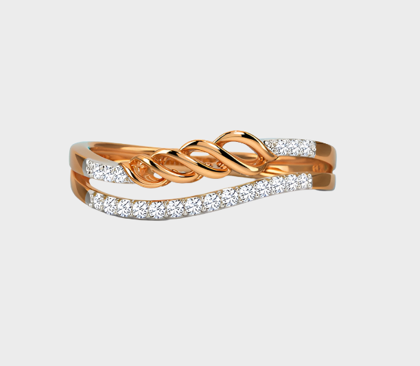 Adrena Twist Diamond Ring