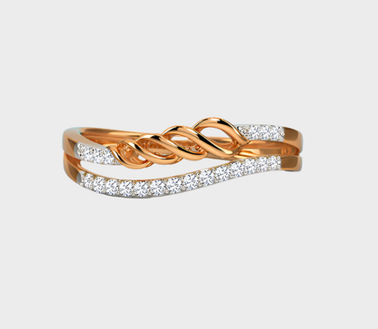 Adrena Twist Diamond Ring