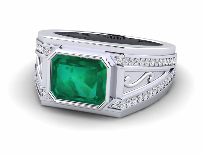 Men's Ring Chase Emerald