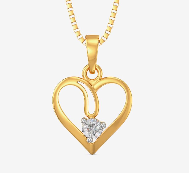 Segmented Love Diamond Pendant