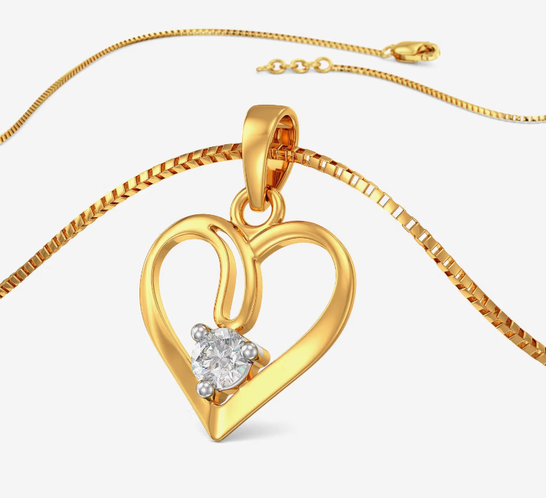 Segmented Love Diamond Pendant