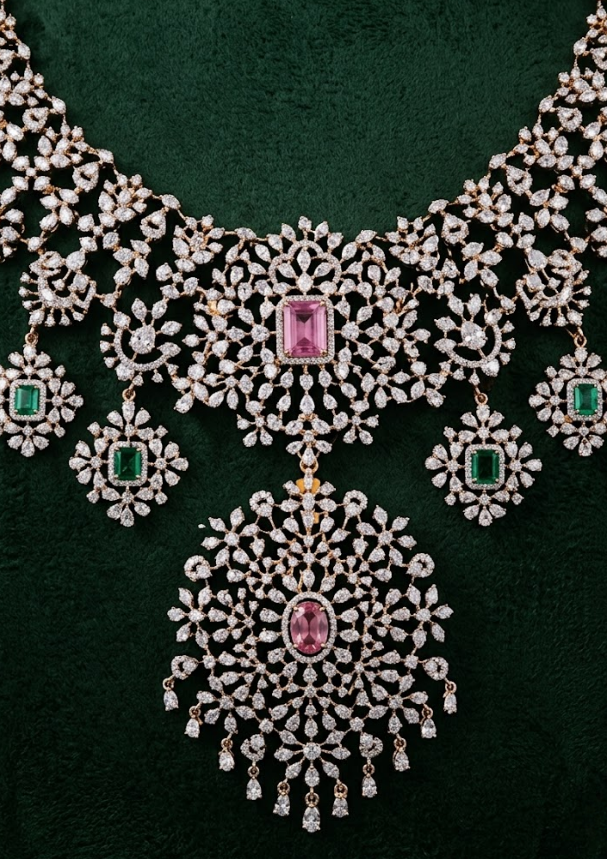 Royal Rosette Necklace