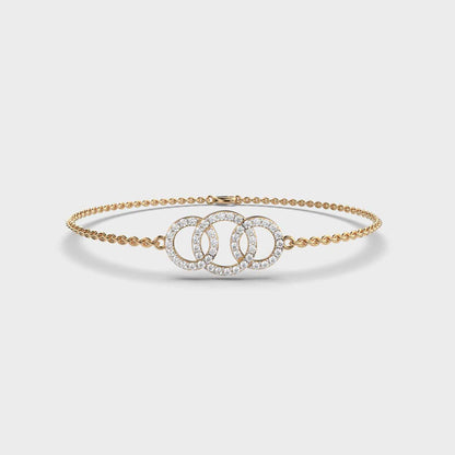 MEDALLION DIAMOND BRACELET