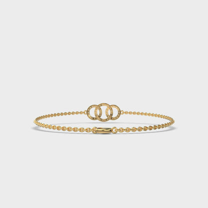 MEDALLION DIAMOND BRACELET