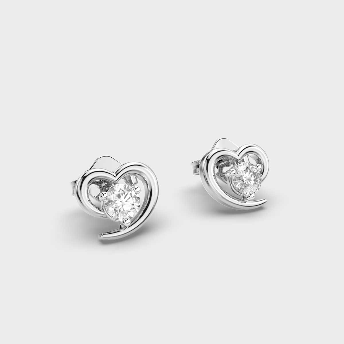 HEARTFELT WISH DIAMOND STUDS