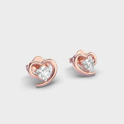 HEARTFELT WISH DIAMOND STUDS