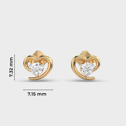 HEARTFELT WISH DIAMOND STUDS