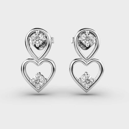 HEARTY AFFAIR DIAMOND EARRING