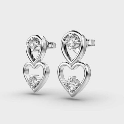 HEARTY AFFAIR DIAMOND EARRING