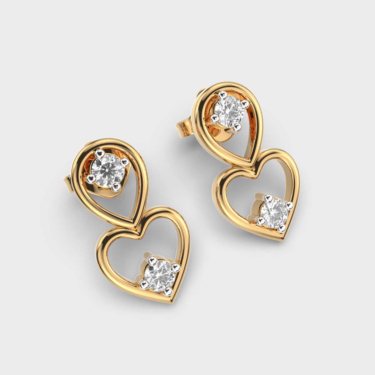 HEARTY AFFAIR DIAMOND EARRING