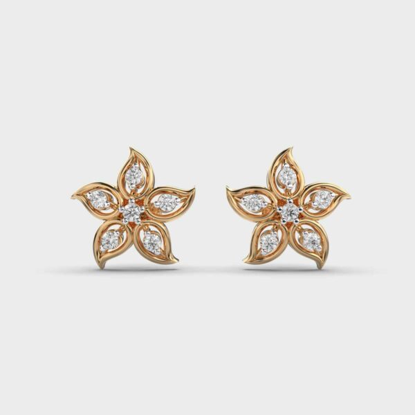 PRETTY PETALS DIAMOND STUDS