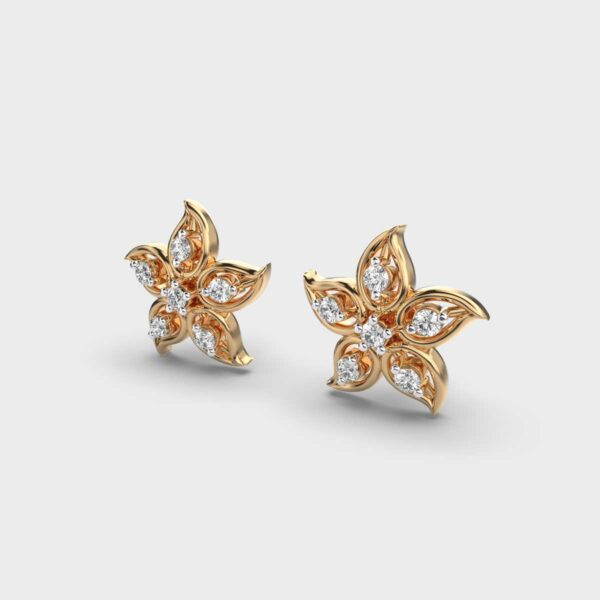 PRETTY PETALS DIAMOND STUDS