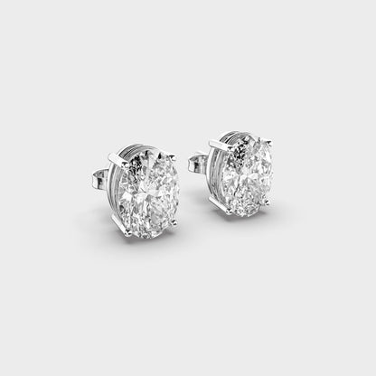 2 Carat Classic Oval Studs