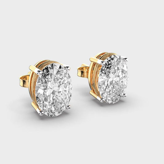 2 Carat Classic Oval Studs