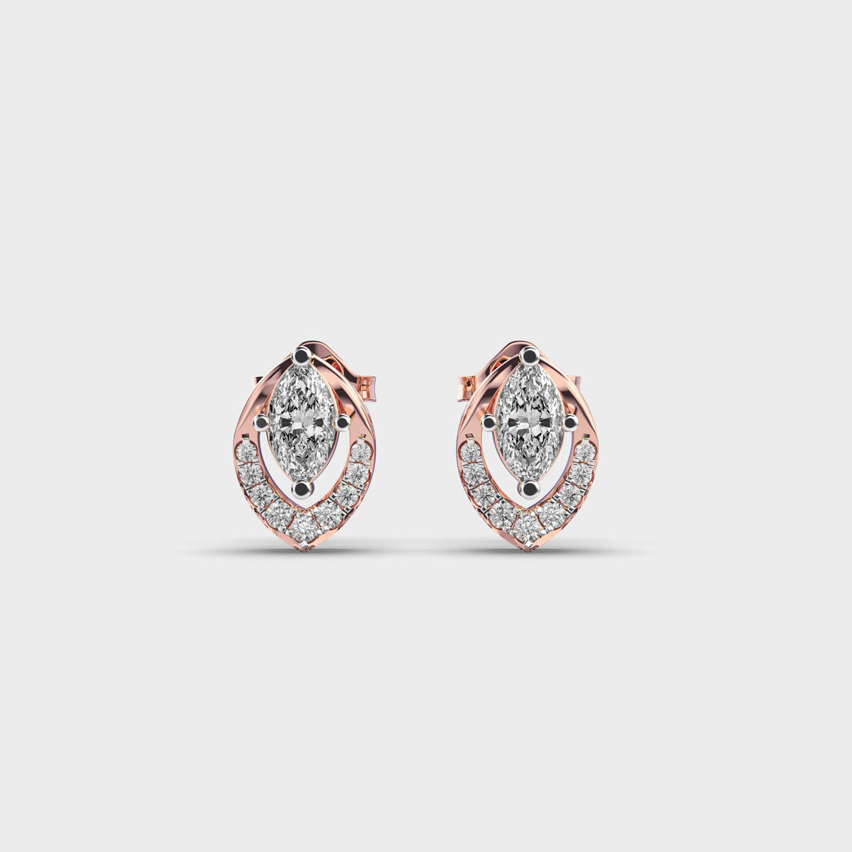 INFINITY GLOW DIAMOND STUDS