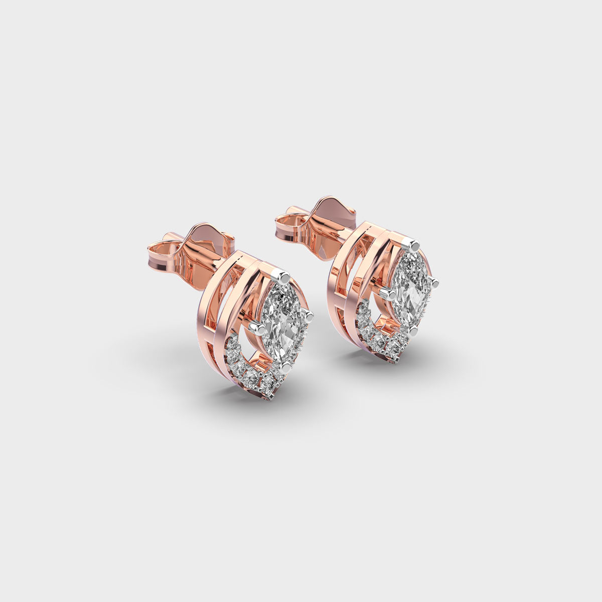 INFINITY GLOW DIAMOND STUDS