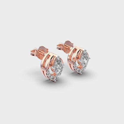 INFINITY GLOW DIAMOND STUDS