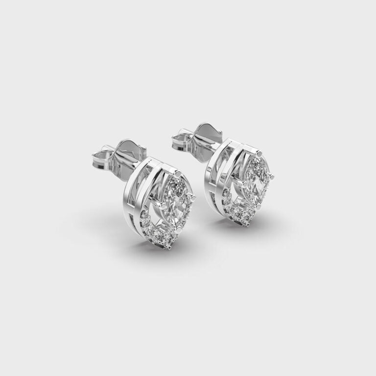 INFINITY GLOW DIAMOND STUDS