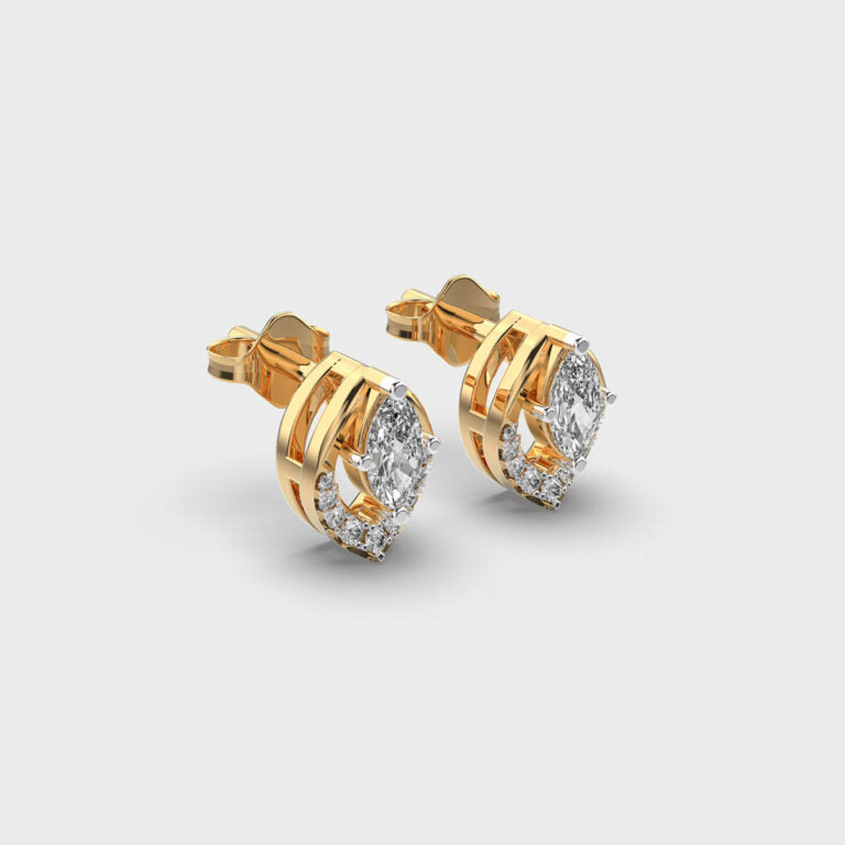 INFINITY GLOW DIAMOND STUDS