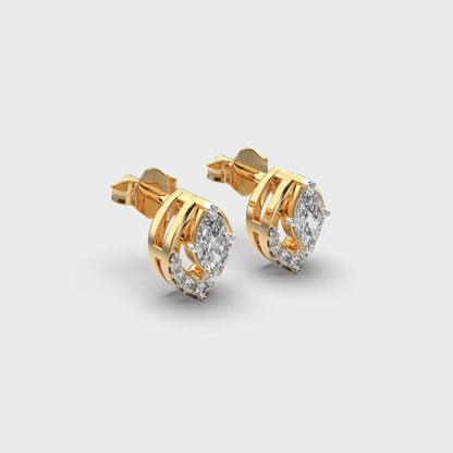 INFINITY GLOW DIAMOND STUDS