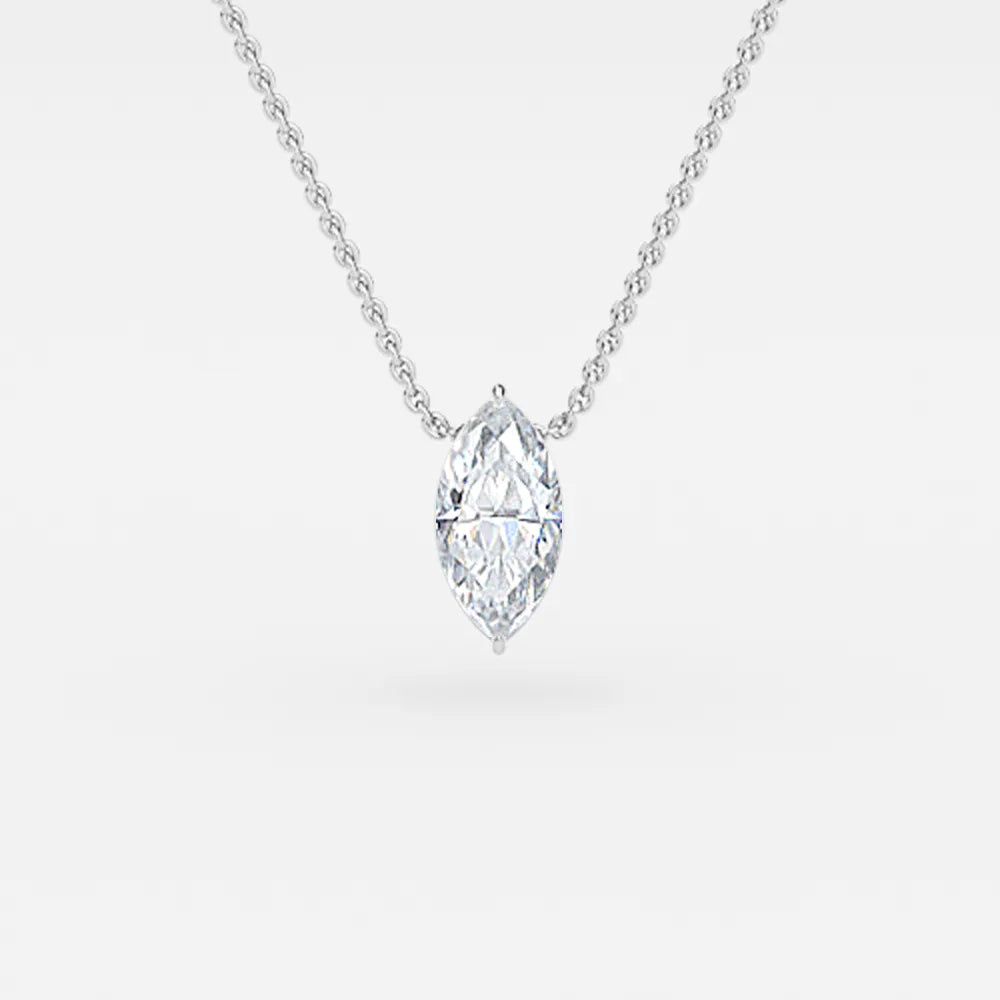 Ariana White Gold Solitaire Pendant