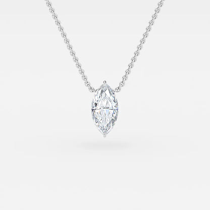 Ariana White Gold Solitaire Pendant