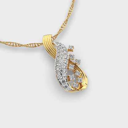 Celestial Nocturne Diamond Pendant with Chain