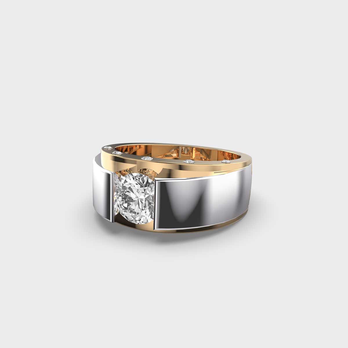 Dual Tone Men’s Ring