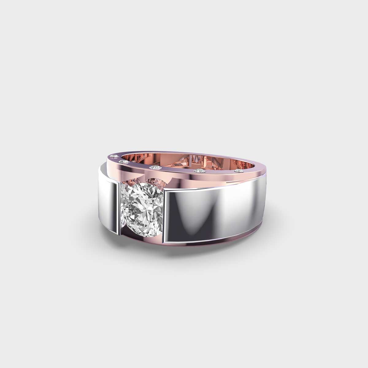 Dual Tone Men’s Ring