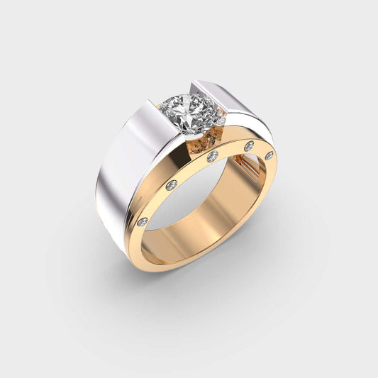 Dual Tone Men’s Ring