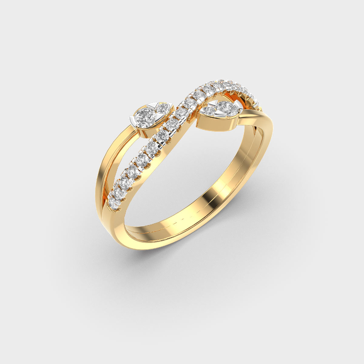 Entwining Wizard Diamond Ring