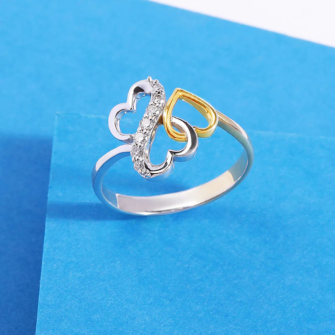 Infinity Heart lab grown diamond Ring