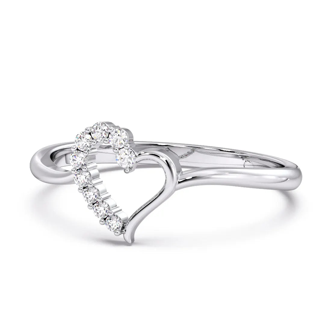 Groovy Heart lab grown diamond Ring