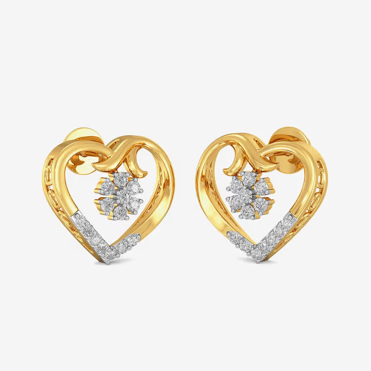 Diamond Heart Stud