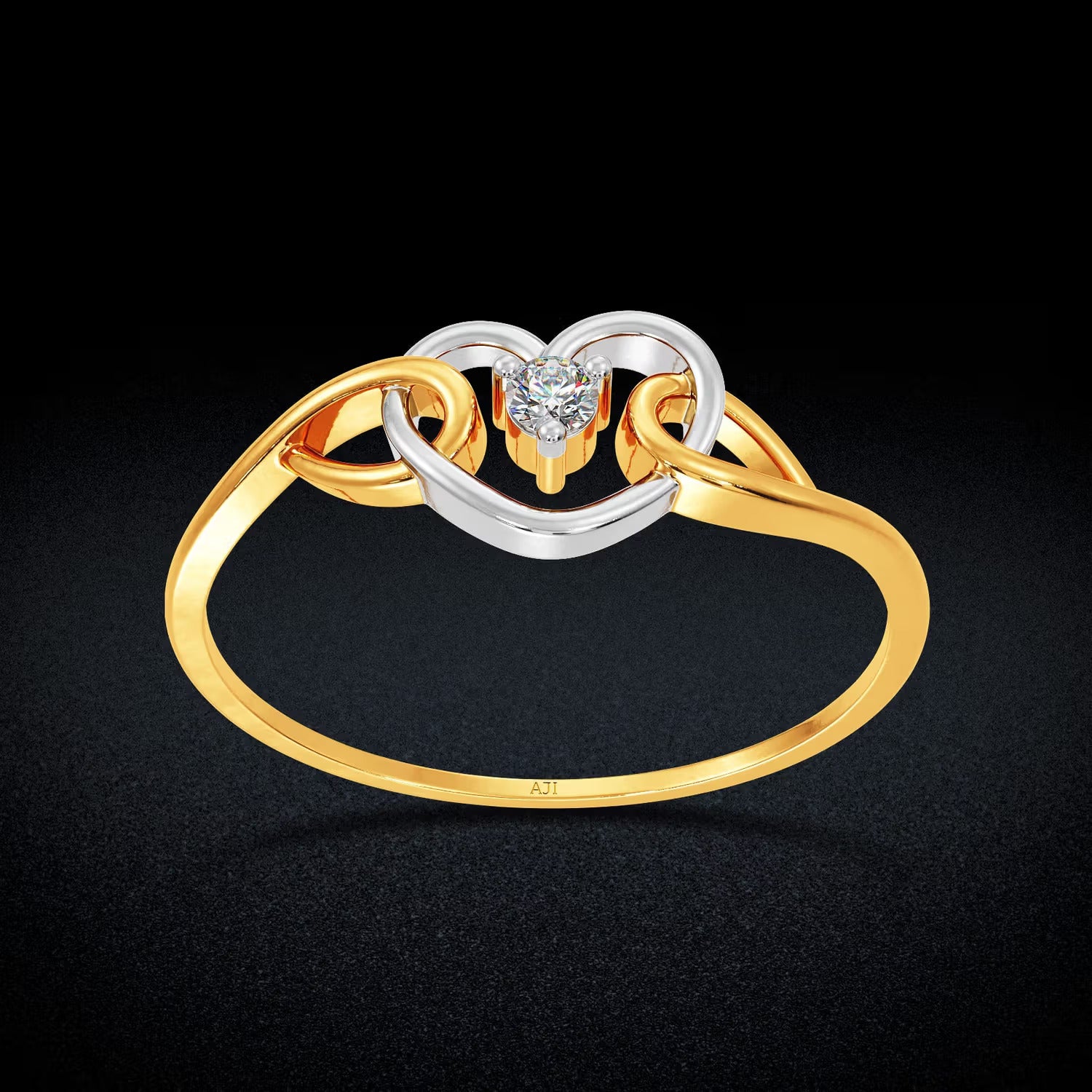 Due Heart Lab grown diamond Ring