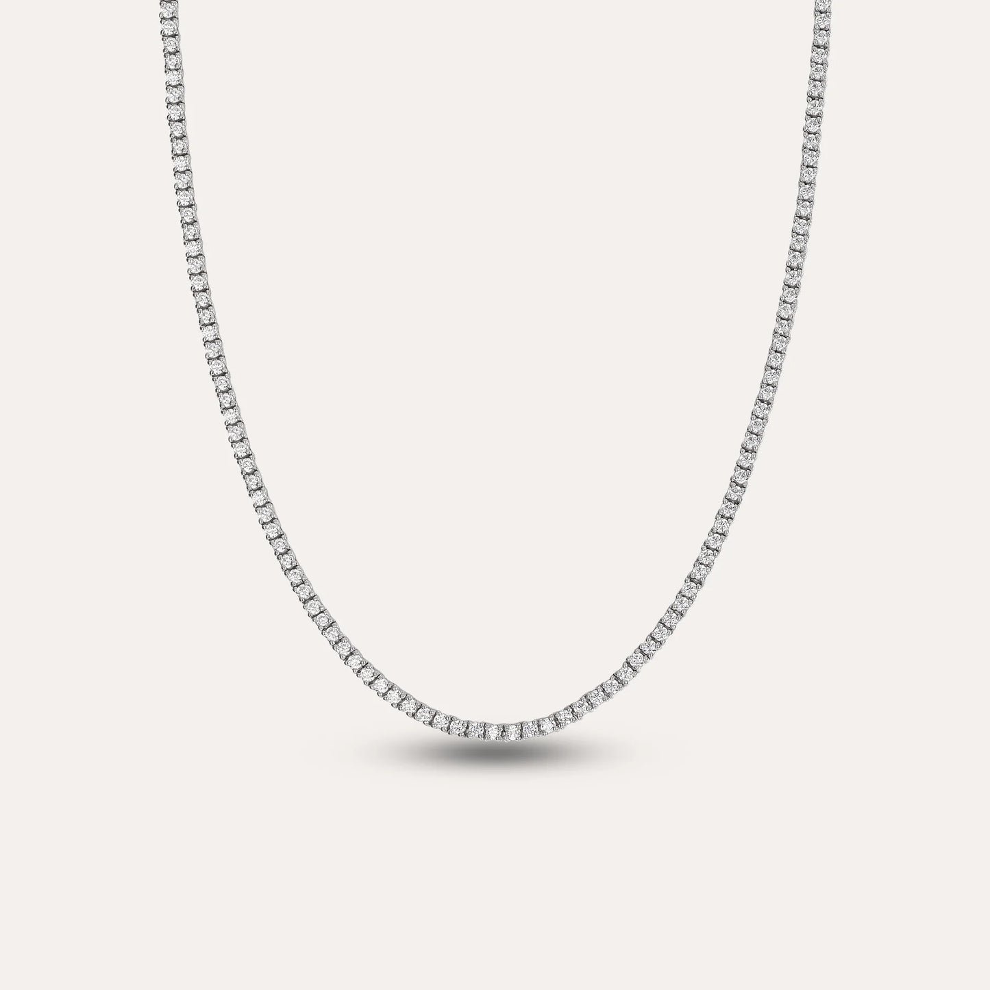 Single Solitaire Tennis Necklace