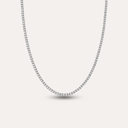 Single Solitaire Tennis Necklace