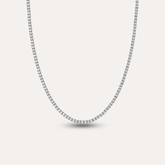 Single Solitaire Tennis Necklace