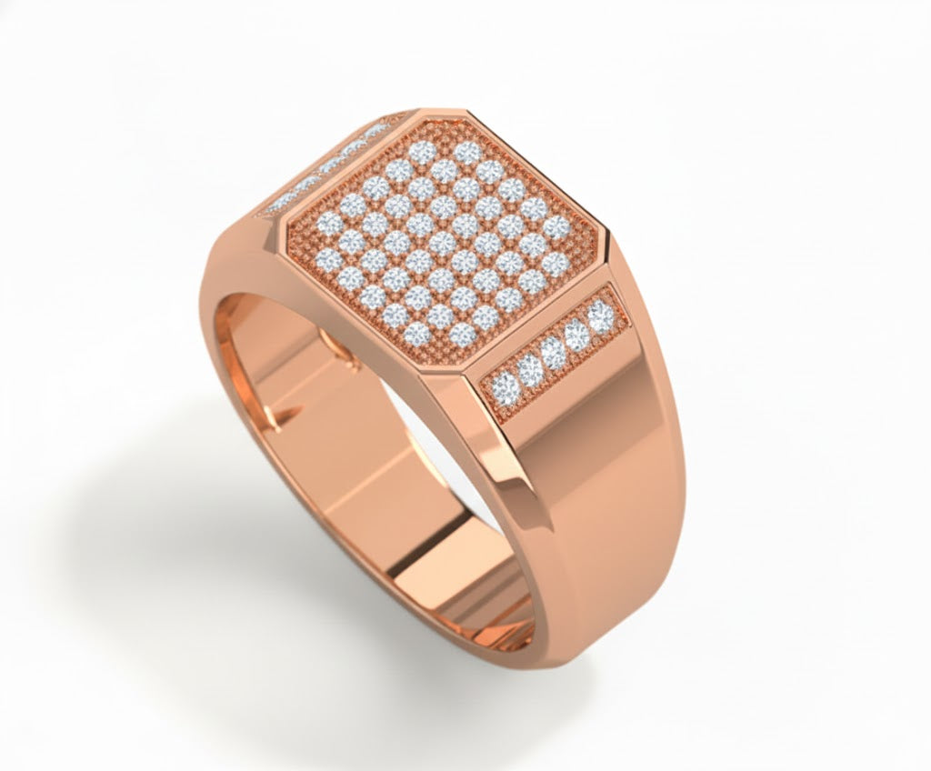 Carson 18K Gold Men’s Diamond Ring