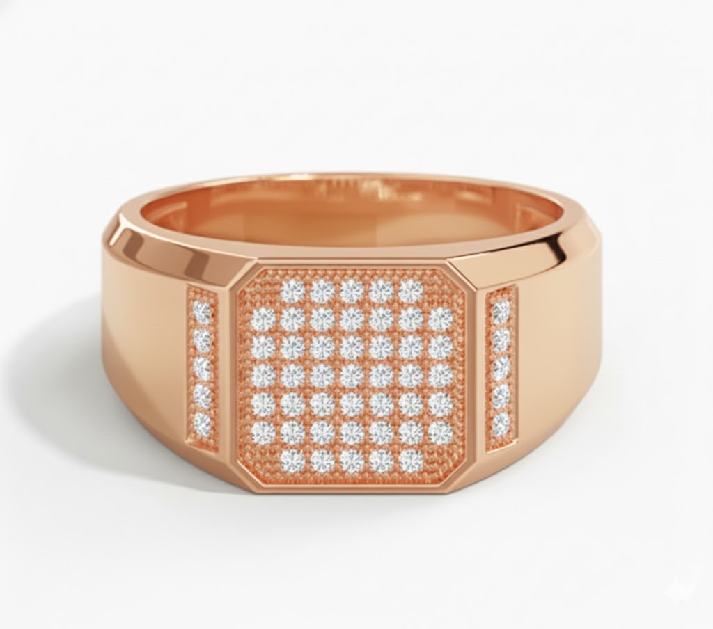 Carson 18K Gold Men’s Diamond Ring