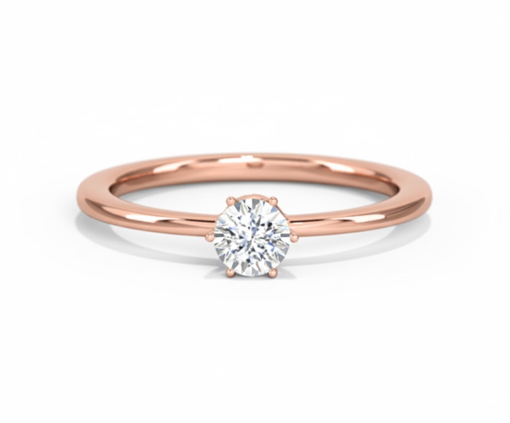 18K Gold Glitter Miracle Plate Diamond Ring