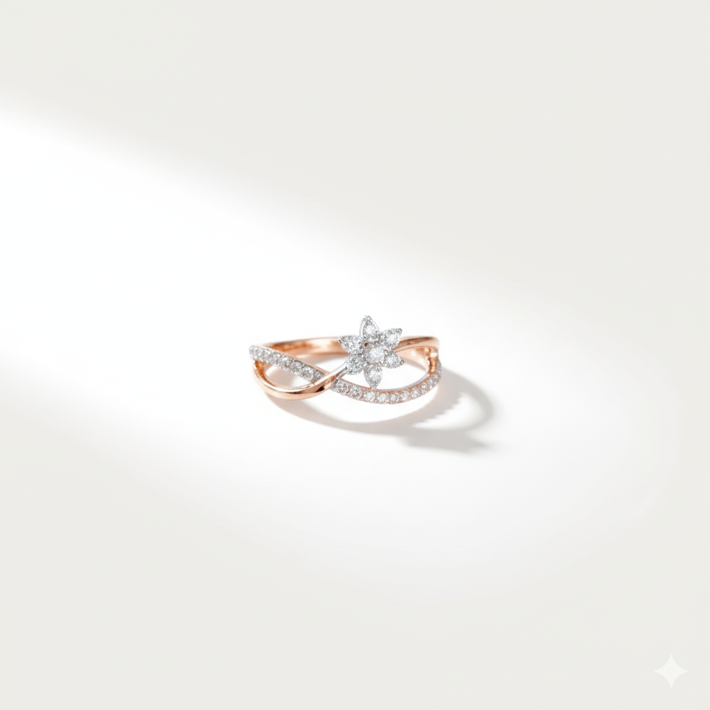 Flower wave Ring