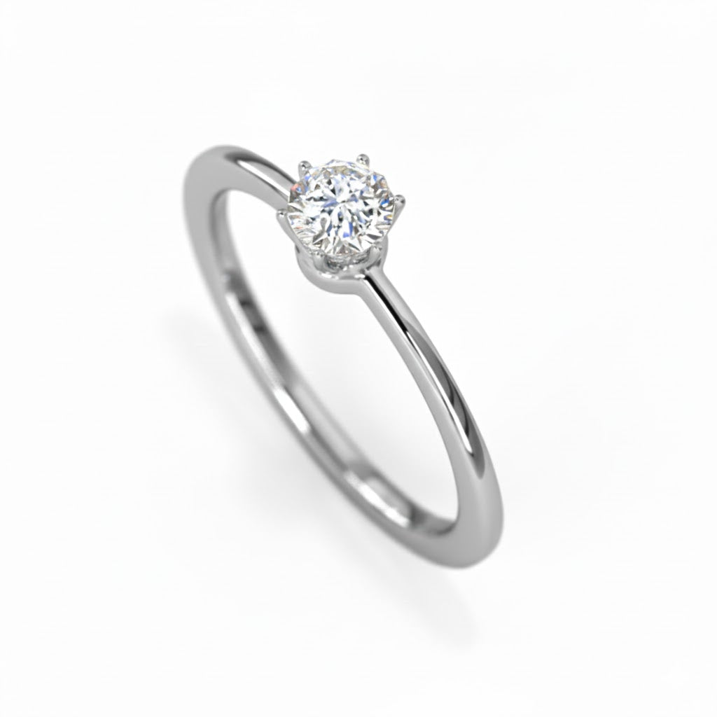 18K Gold Glitter Miracle Plate Diamond Ring