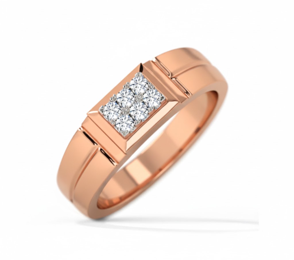 18K Gold Issac Men’s Diamond Ring