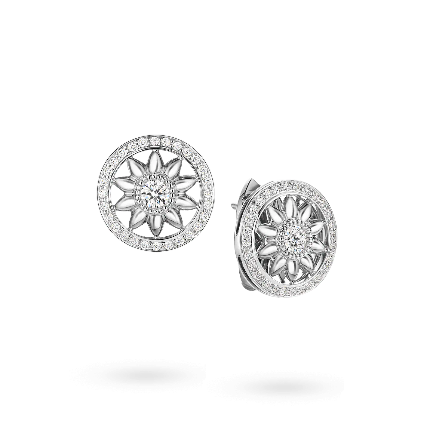 SIYARI YELLOW GOLD DIAMOND EARRINGS